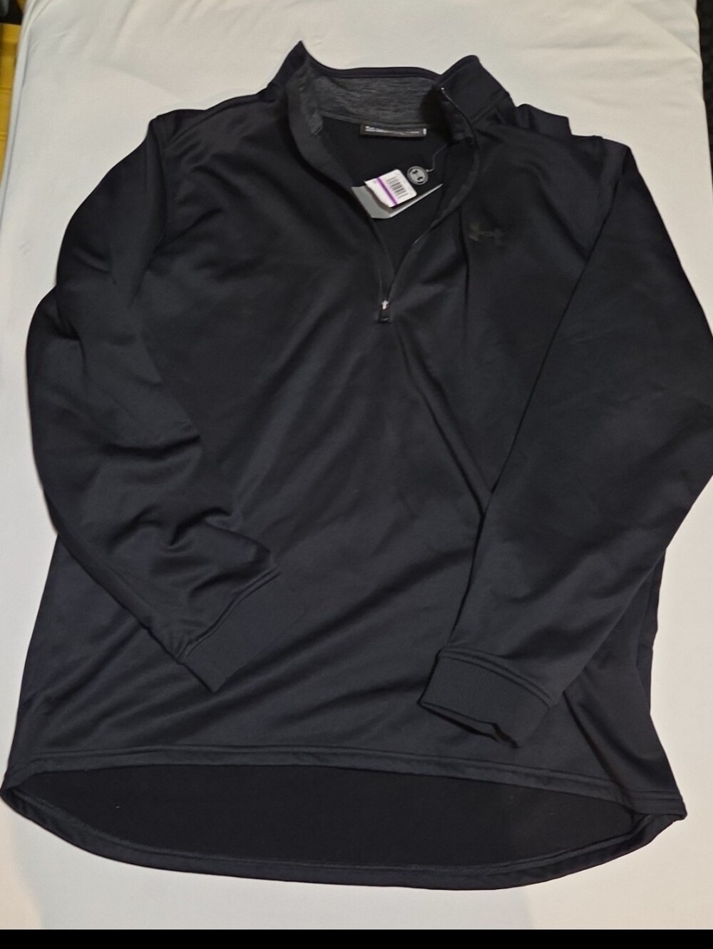 New under Armour mens 2X black athletic pullover jacket #19